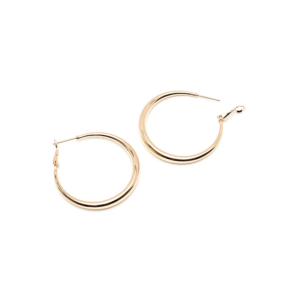 Medium Graduated Hoop Earrings