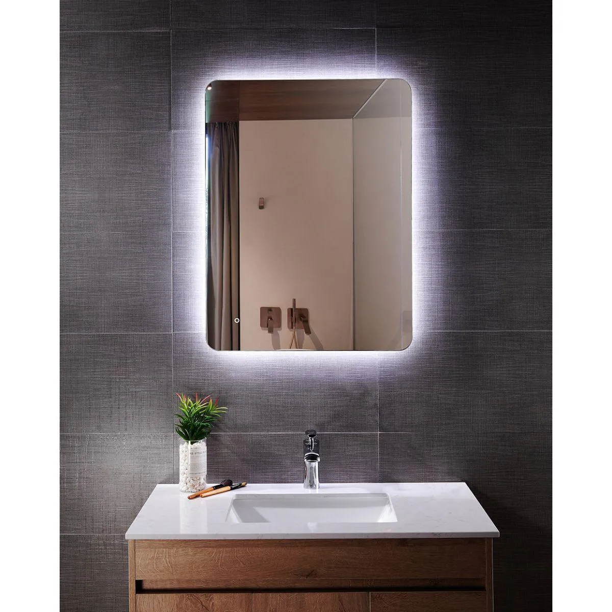 Miir 24 In x 32 In. LED Wall Mirror.
