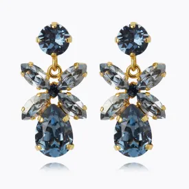 Denim Blue and Blue Shade Mini Dione Earrings - Enhanced Title