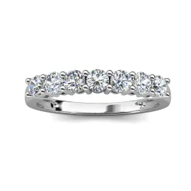 Moissanite by Cate & Chloe Josephine Sterling Silver Ring with Moissanite Crystals