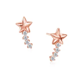 Moissanite Wishing Star Earrings
