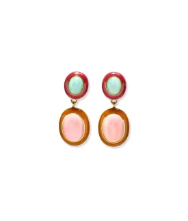 Papaya Earrings in Pink Conch