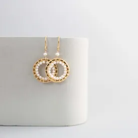 Pearl Mini Hoop Earrings