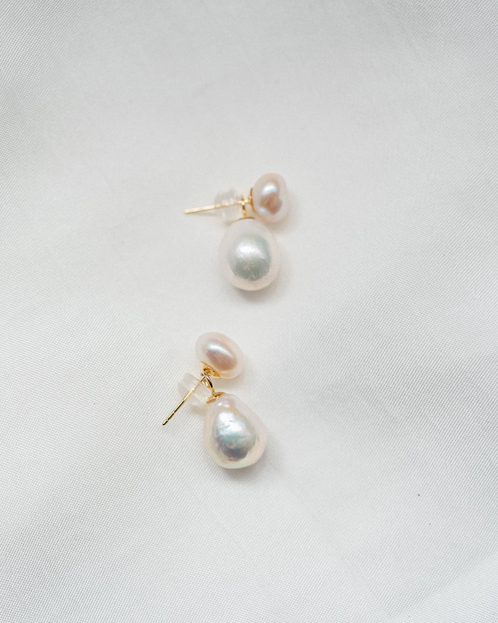 Pim Petite Pearl Earrings | Solid Gold
