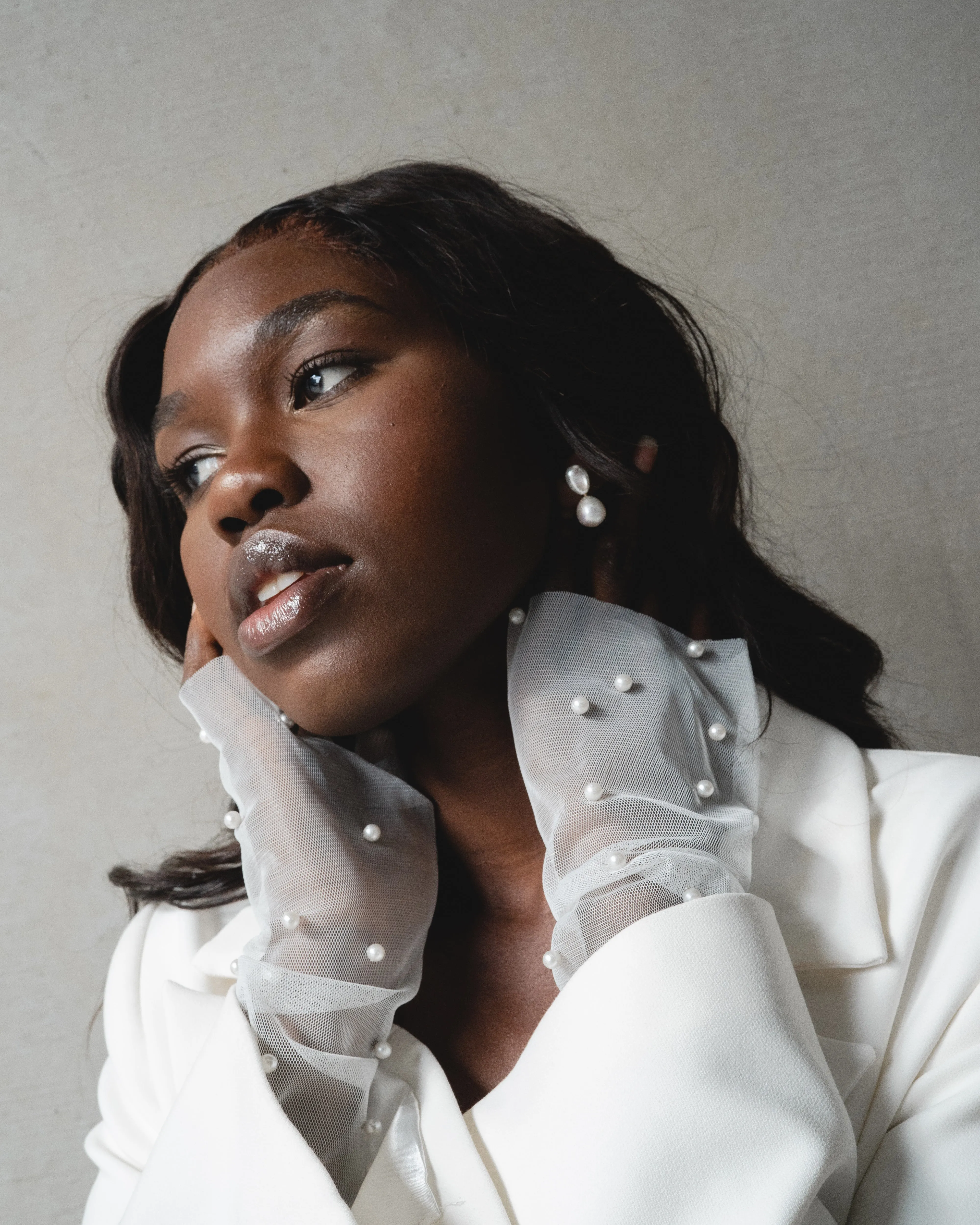 Pim Petite Pearl Earrings | Solid Gold