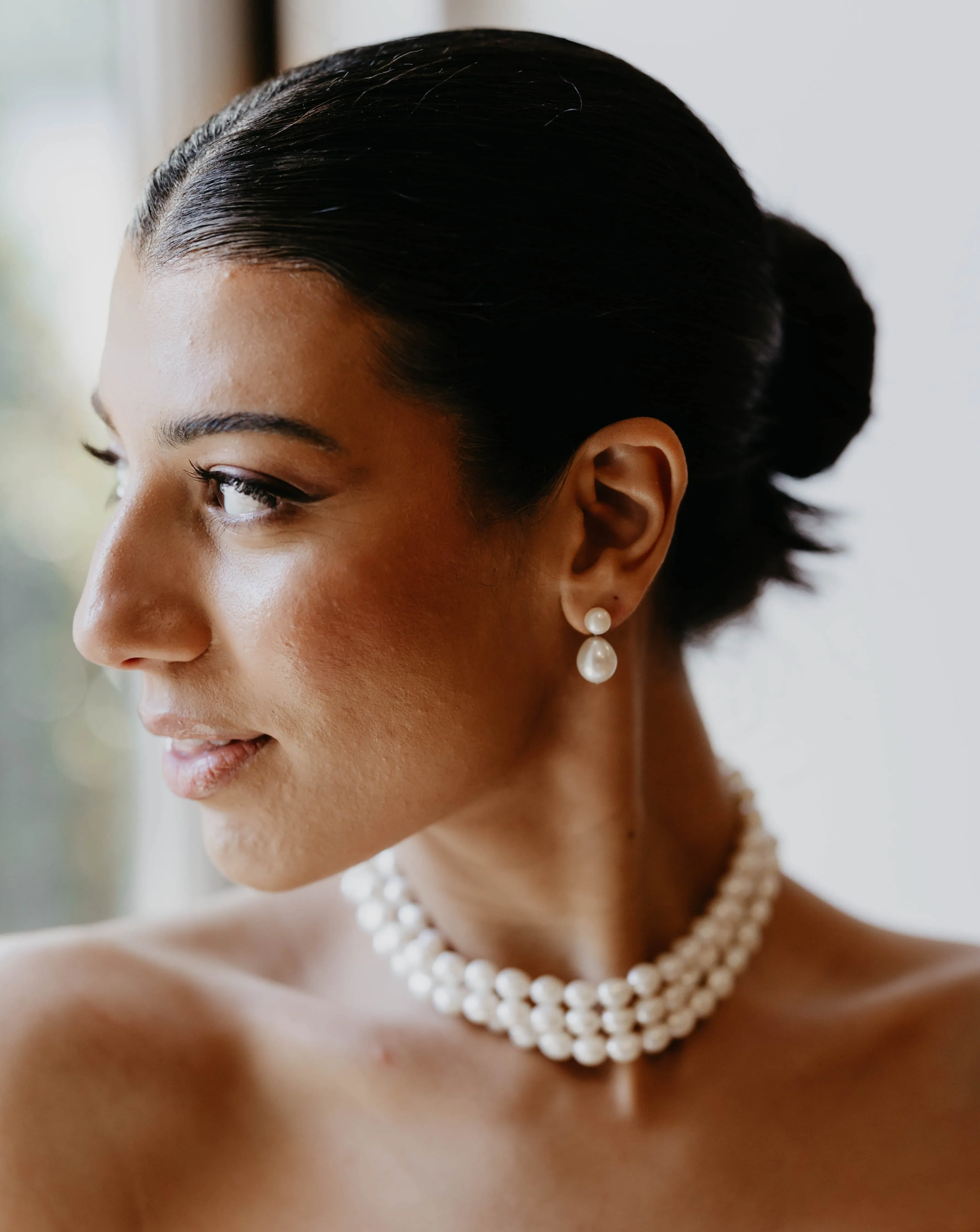 Pim Petite Pearl Earrings | Solid Gold