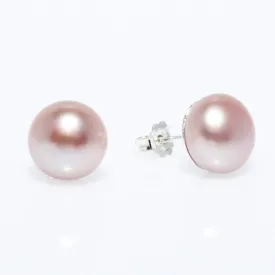 Pink Pearl Studs 12mm