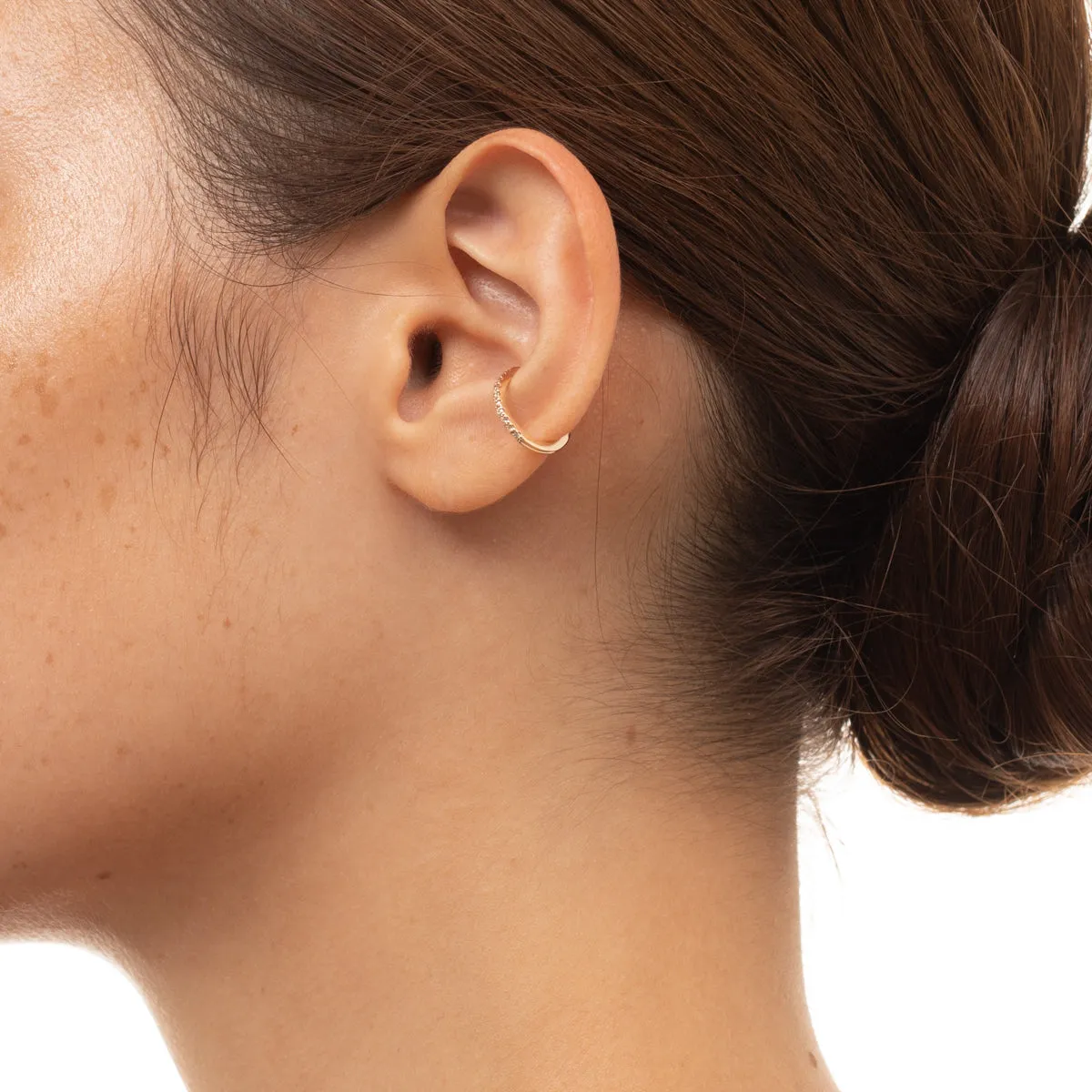 "Gossamer" Diamond Ear Cuff Small size