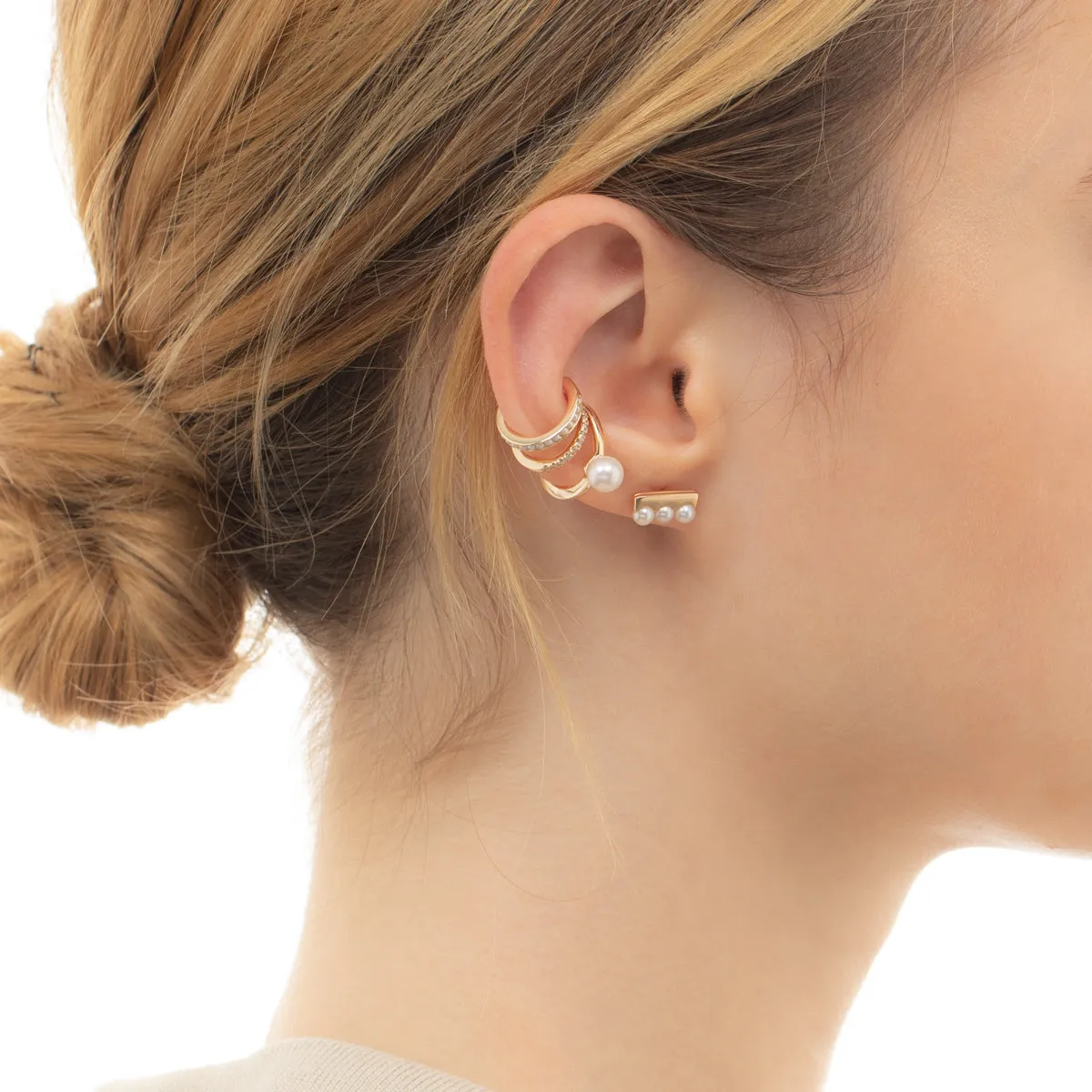 "Gossamer" Diamond Ear Cuff Small size