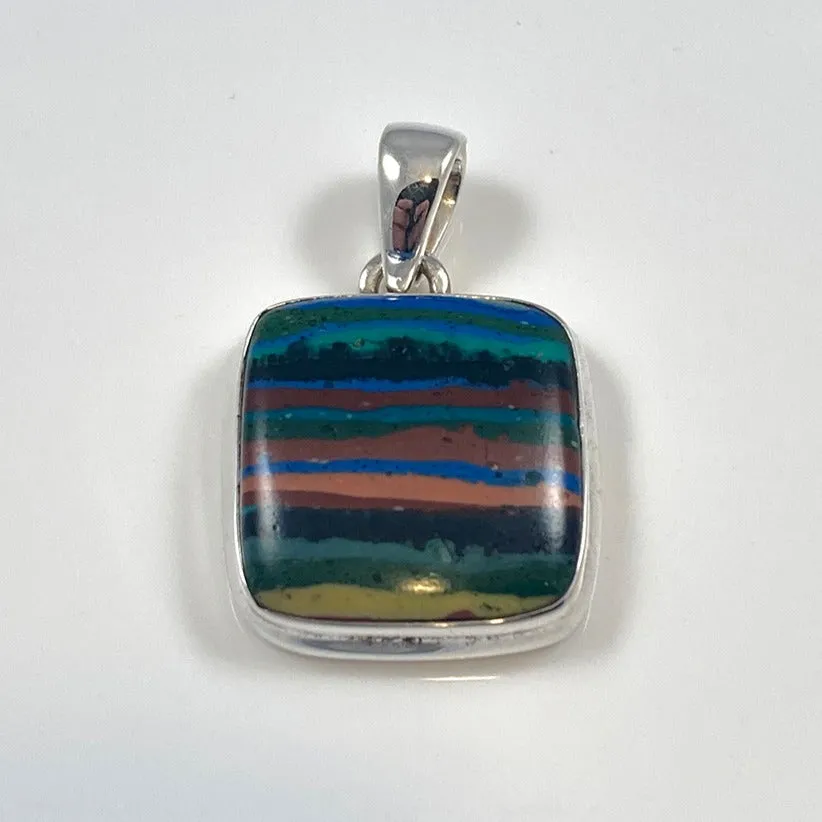 Rainbow Gem Calsilica Pendant
