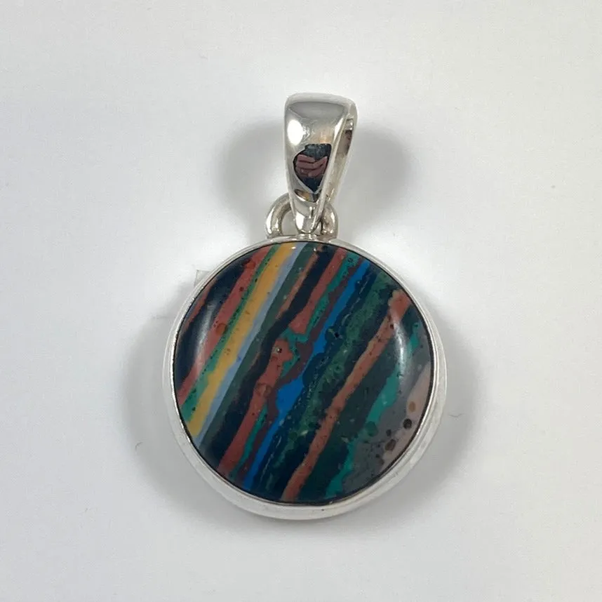 Rainbow Gem Calsilica Pendant