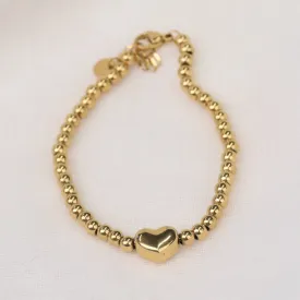 Ramree | Stainless Steel 18K Gold Plated Beaded Bracelet