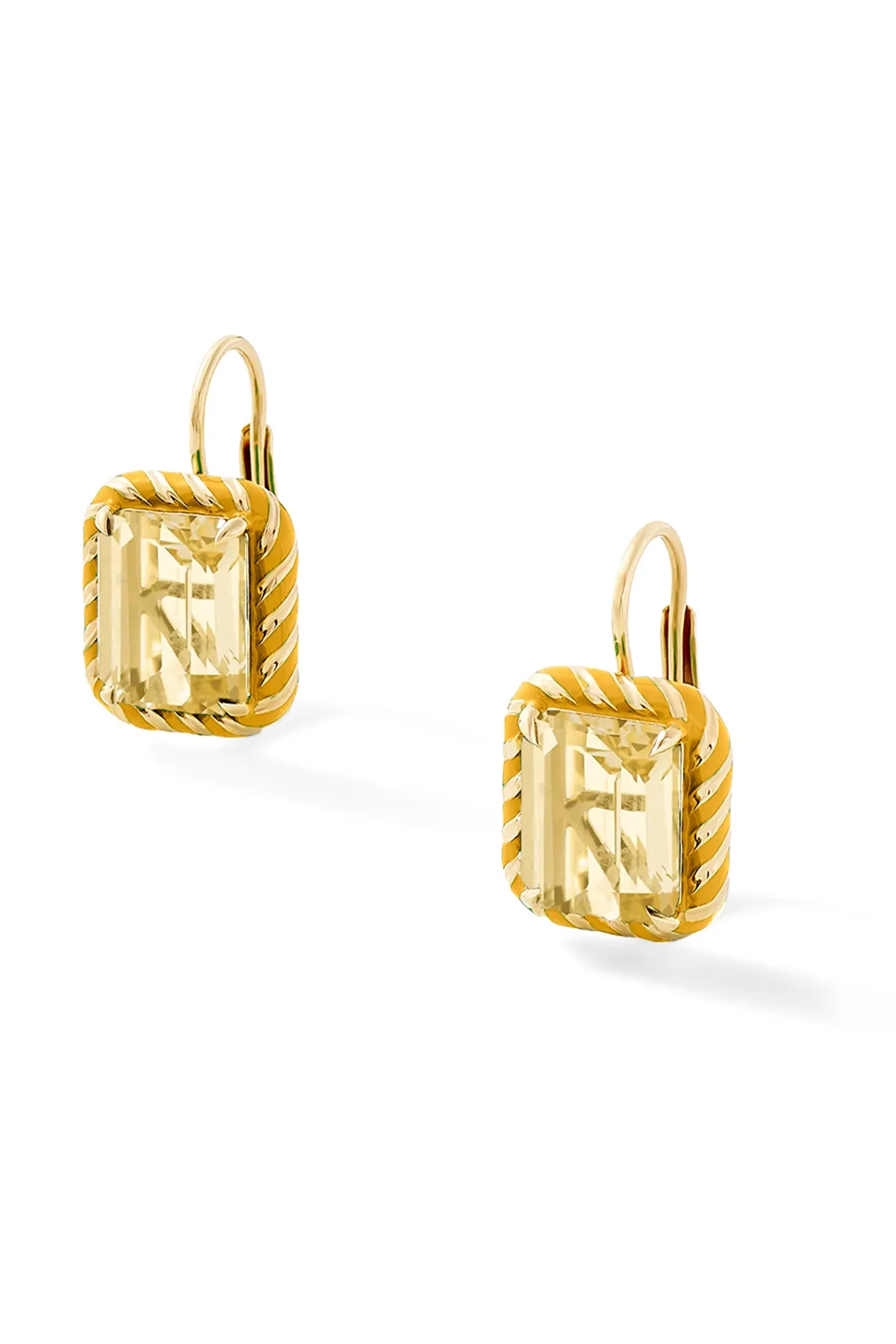 Elegant Rectangular Streamer Cocktail Drop Earrings