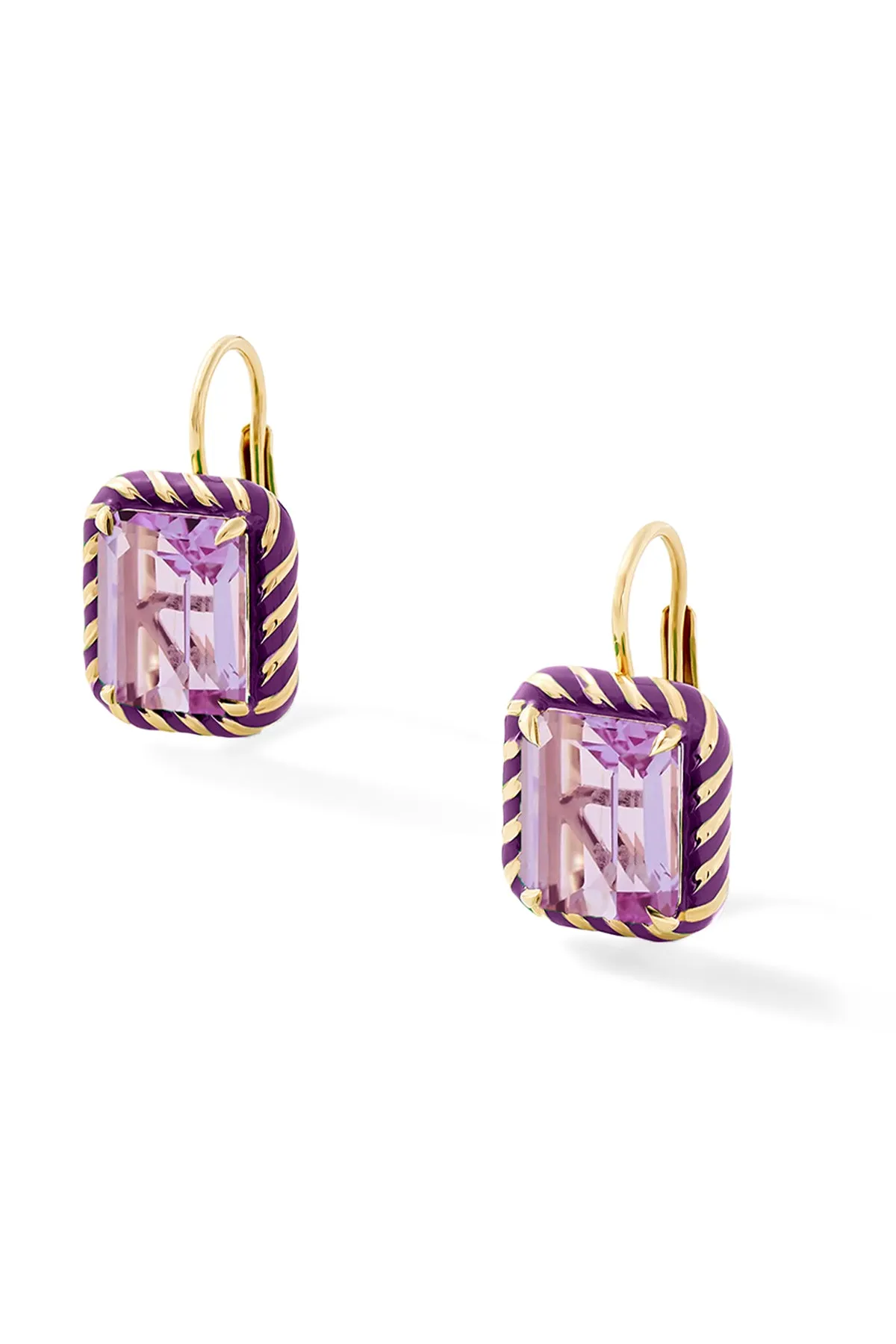 Elegant Rectangular Streamer Cocktail Drop Earrings
