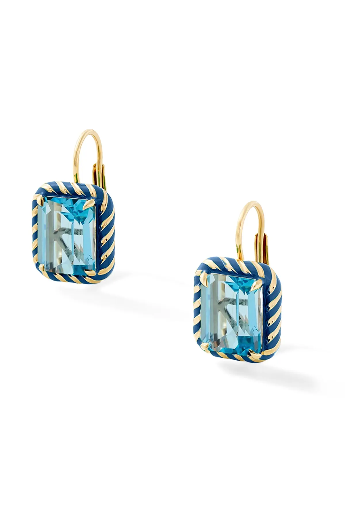 Elegant Rectangular Streamer Cocktail Drop Earrings
