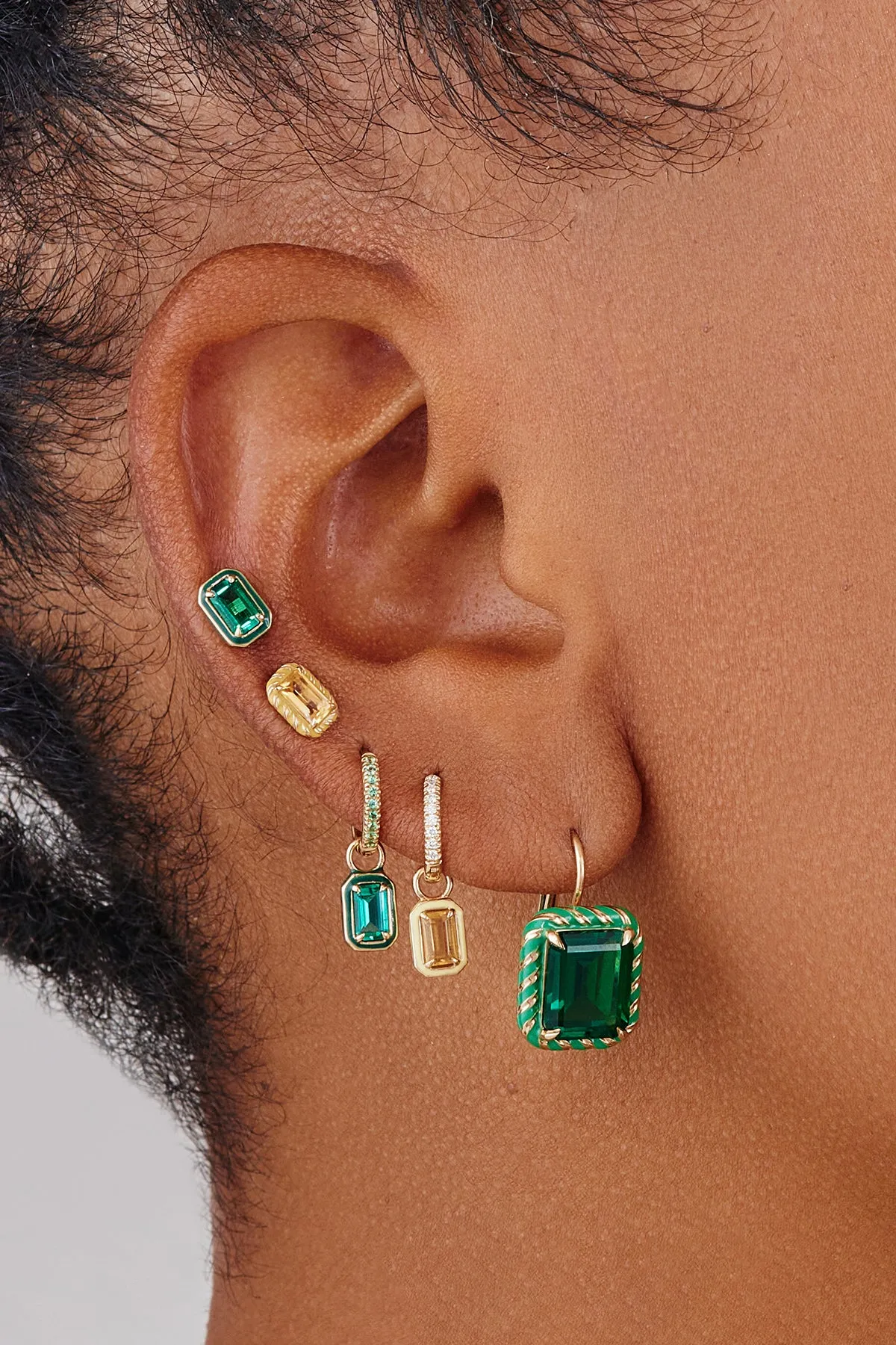 Elegant Rectangular Streamer Cocktail Drop Earrings