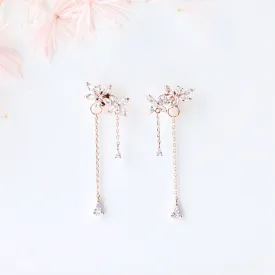Rose Gold Never Forget Earrings