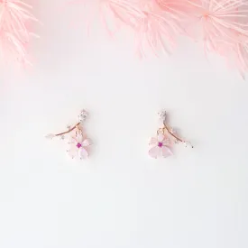 Rose Gold Primrose Earrings