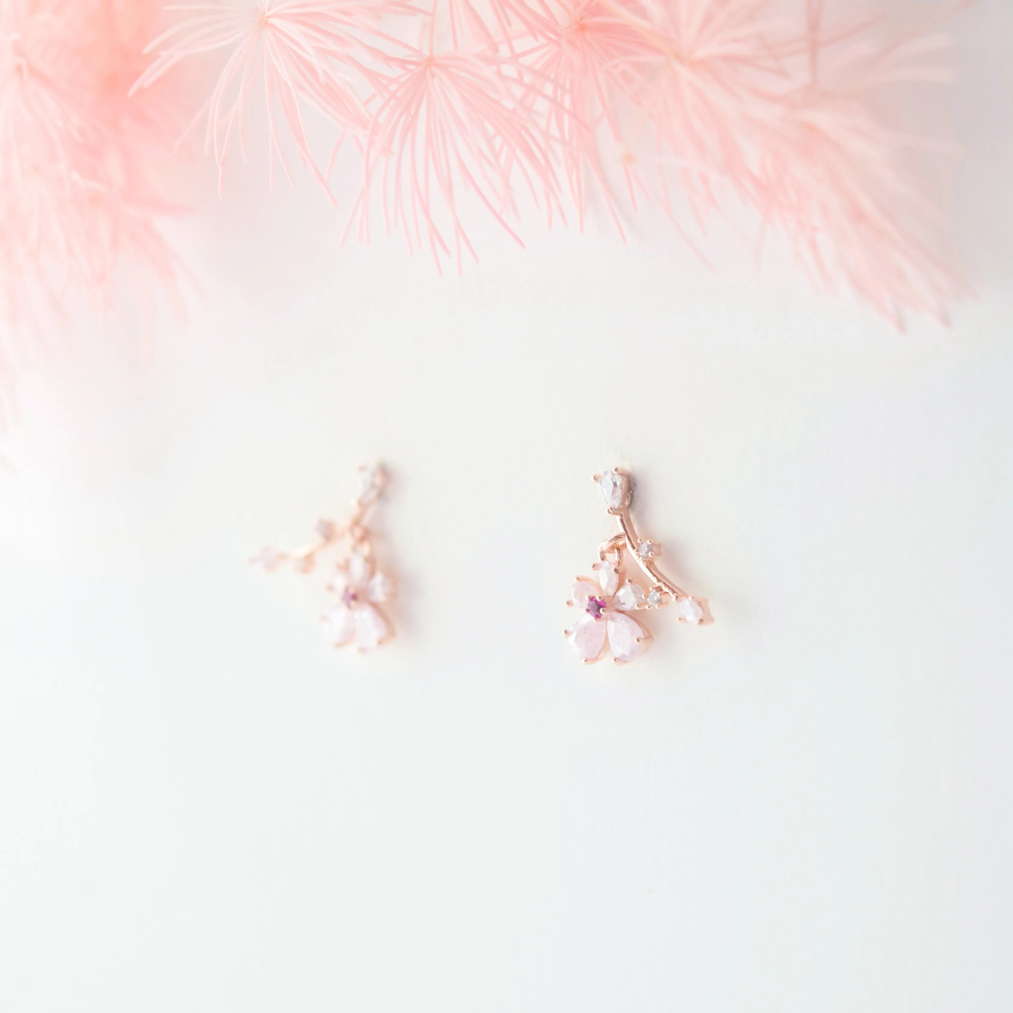 Rose Gold Primrose Earrings