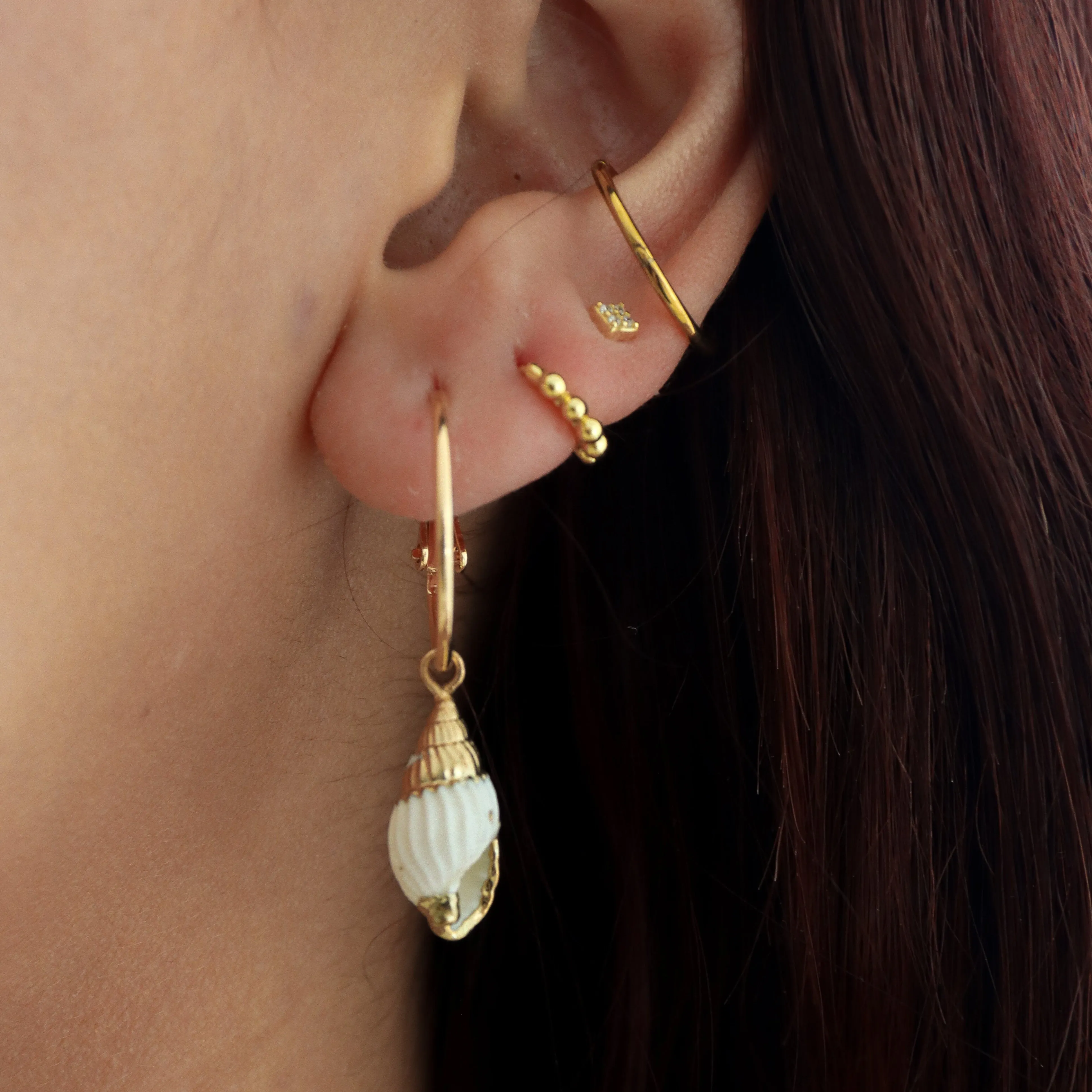 Rottnest ~ 24k Gold Plated Hoops