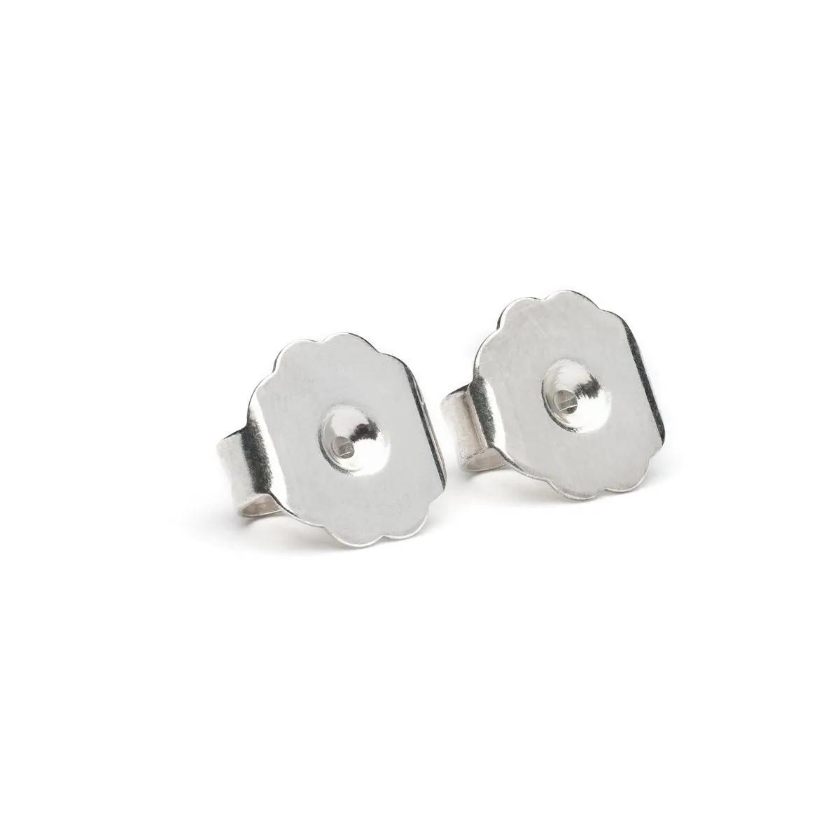 Silver Plated Big Butterfly Clasp Accessory - 1 Pair