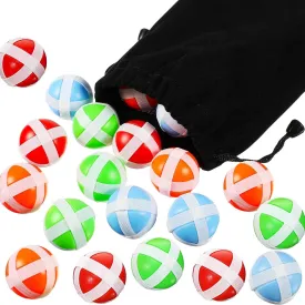 Skylety 20 Pieces Sticky Balls for Fabric Dart Board, Dart Hook and Loop Safe Sport Balls Toy Darts Game Accessories for Indoor and Outdoor Party Games