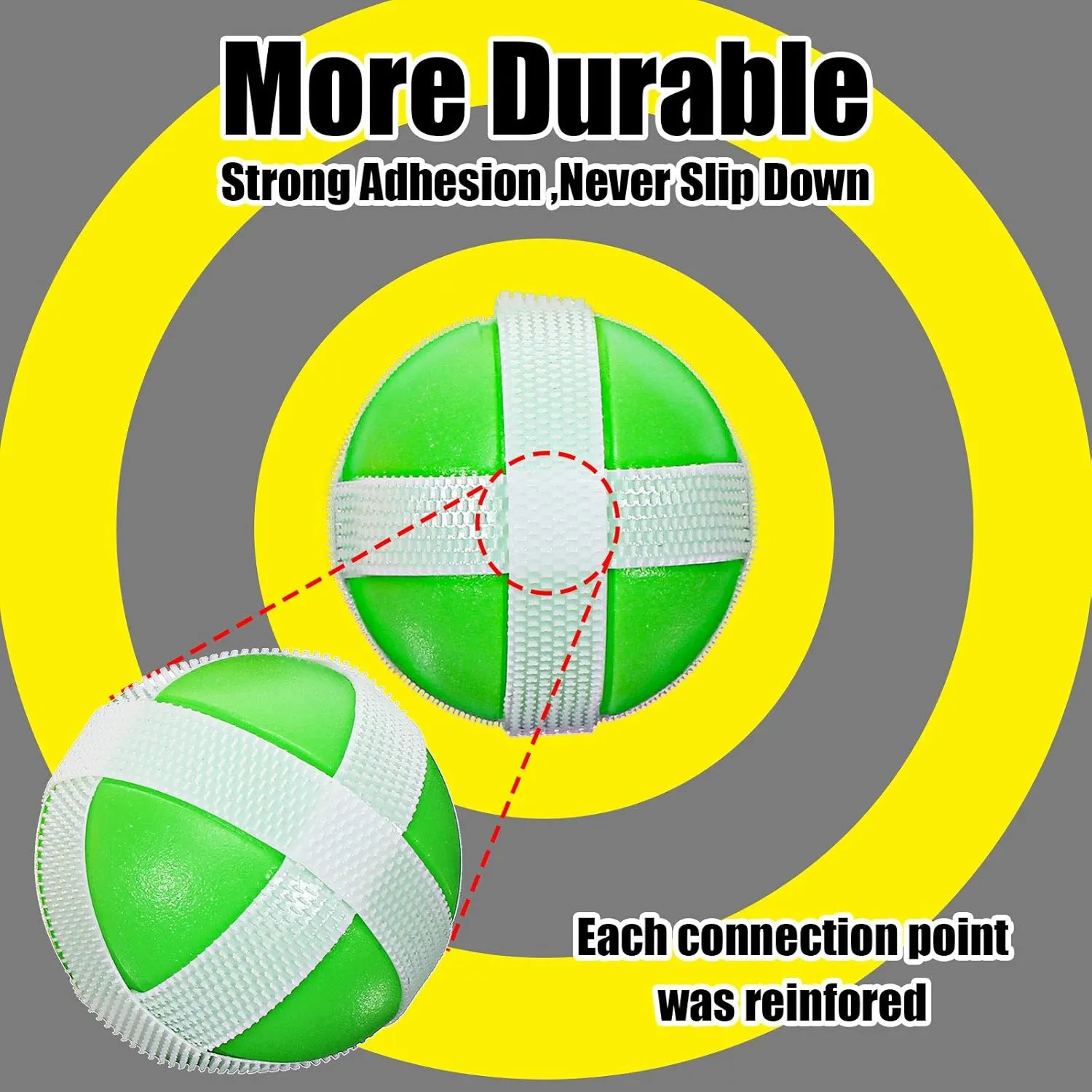 Skylety 20 Pieces Sticky Balls for Fabric Dart Board, Dart Hook and Loop Safe Sport Balls Toy Darts Game Accessories for Indoor and Outdoor Party Games