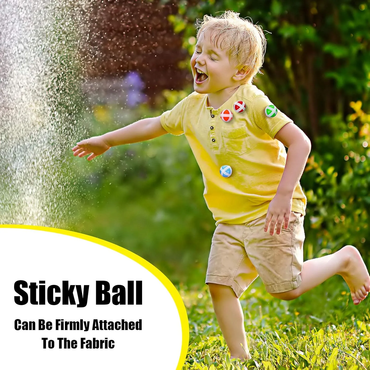 Skylety 20 Pieces Sticky Balls for Fabric Dart Board, Dart Hook and Loop Safe Sport Balls Toy Darts Game Accessories for Indoor and Outdoor Party Games