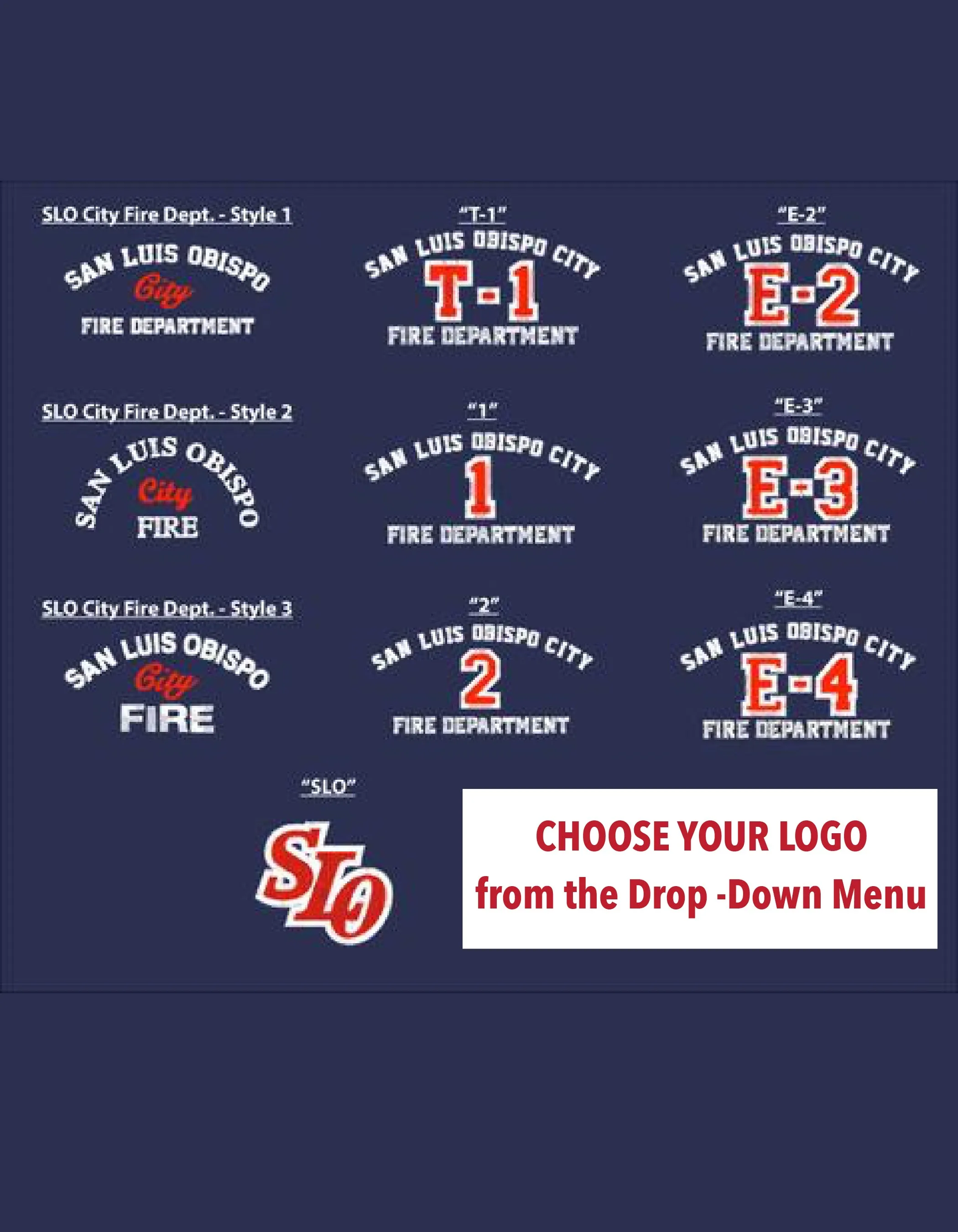 SLO Fire Department - All Hat Styles