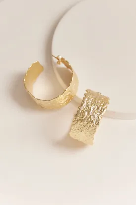 Sophia Hoop Earrings Gold