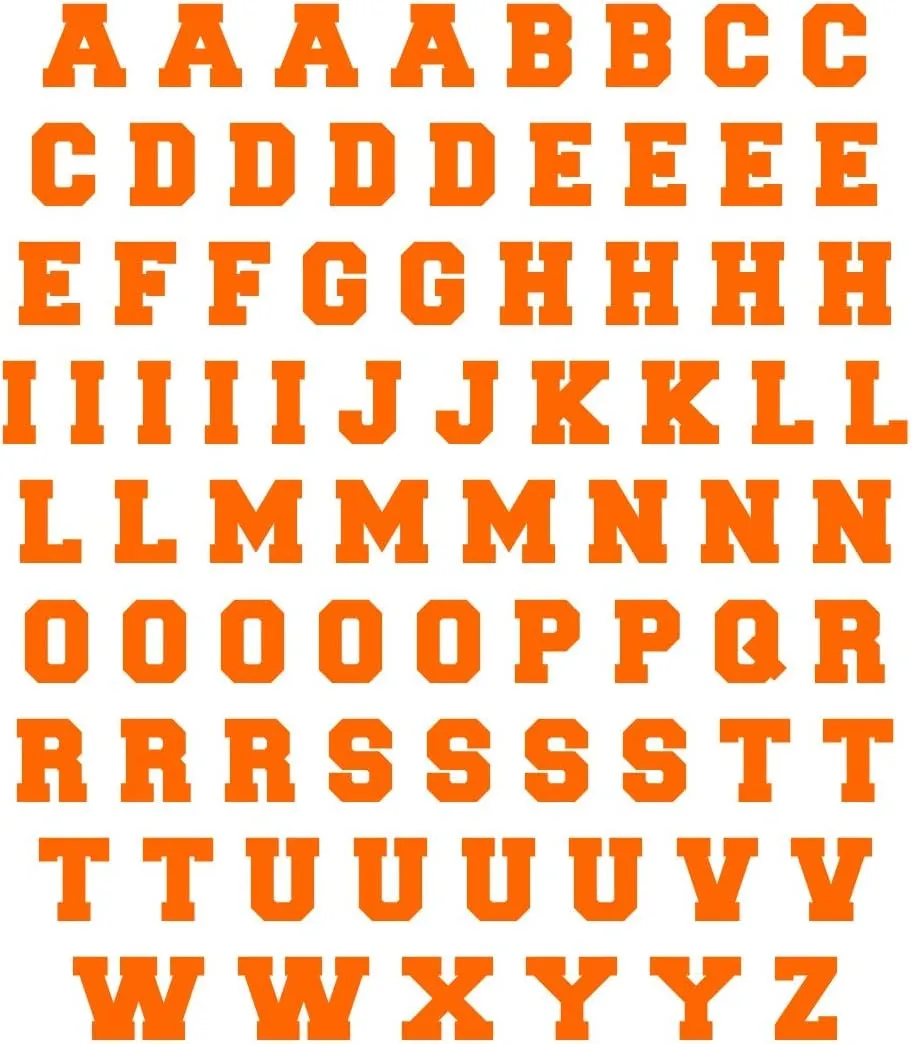 Sports Helmet Letters Only 1/2" by Chalkallaboutit Baseball, Hockey, Football and Lacrosse