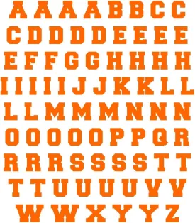 Sports Helmet Letters Only 1/2" by Chalkallaboutit Baseball, Hockey, Football and Lacrosse