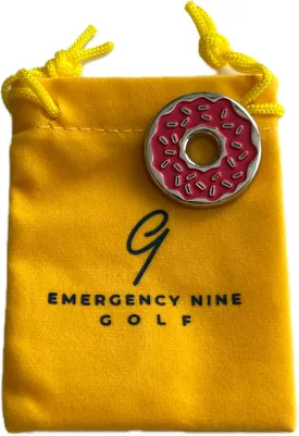 Sprinkle Donut Golf Ball Marker - Unique & Fun Golf Ball Markers - Golf Accessories for Men and Women - Ball Marker for The Golf Putting Green - Metal Golf Ball Marker with 2 Colorful Designs