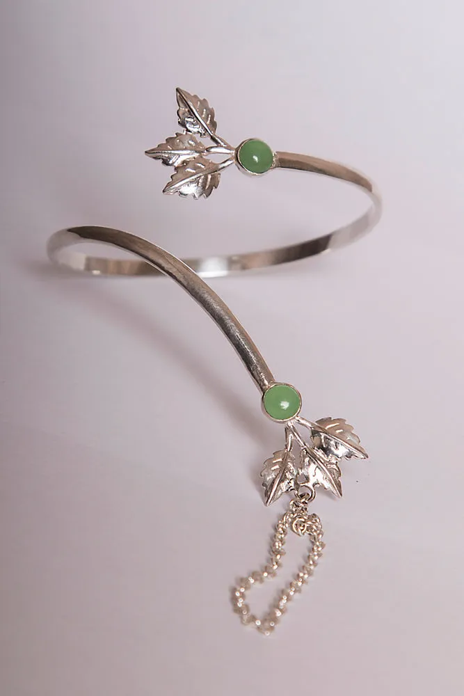 Sterling silver ring-chain bracelet “Chloe”