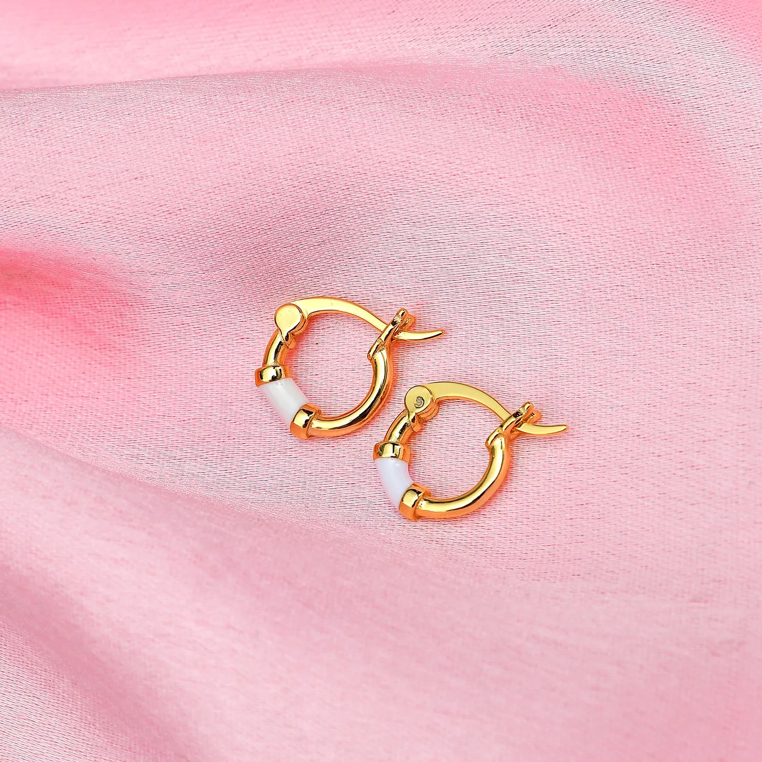 Taffy Enamel Huggie Hoops