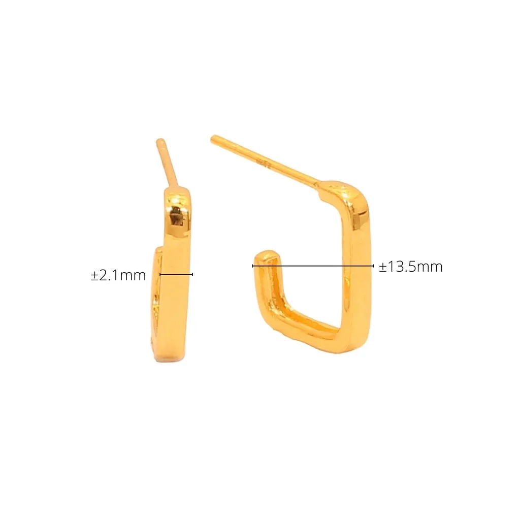 TAKA Jewellery 999 Pure Gold Earrings