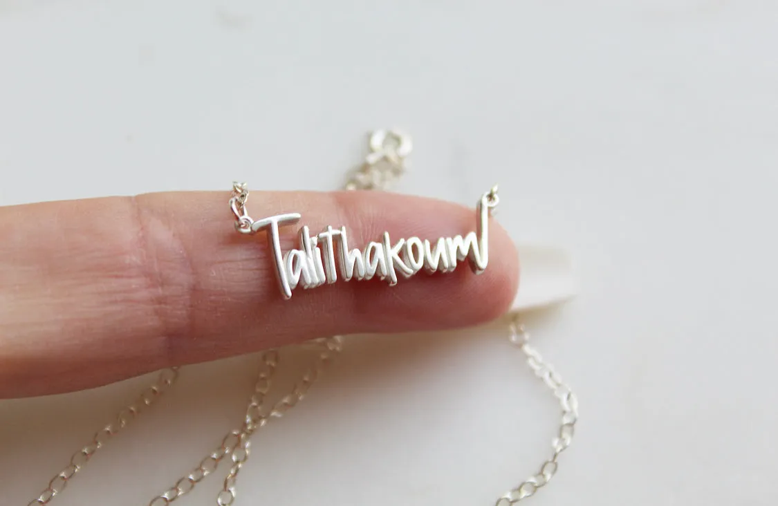 Talitha Koum necklace in Sterling Silver