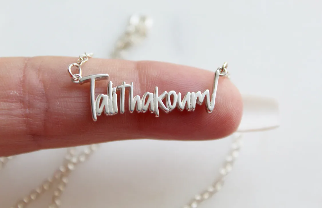 Talitha Koum necklace in Sterling Silver