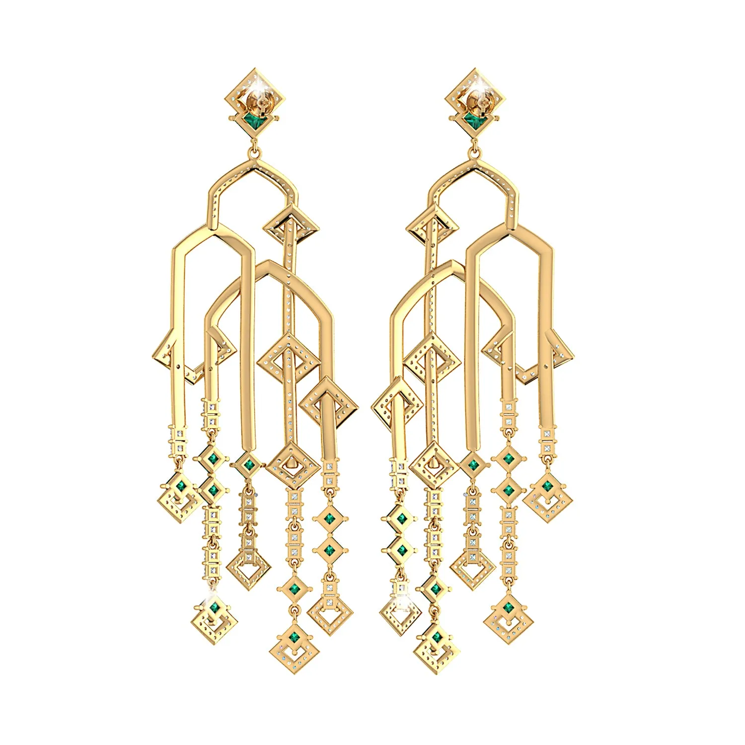 THE ADIGE EMERALD CHANDELIERS