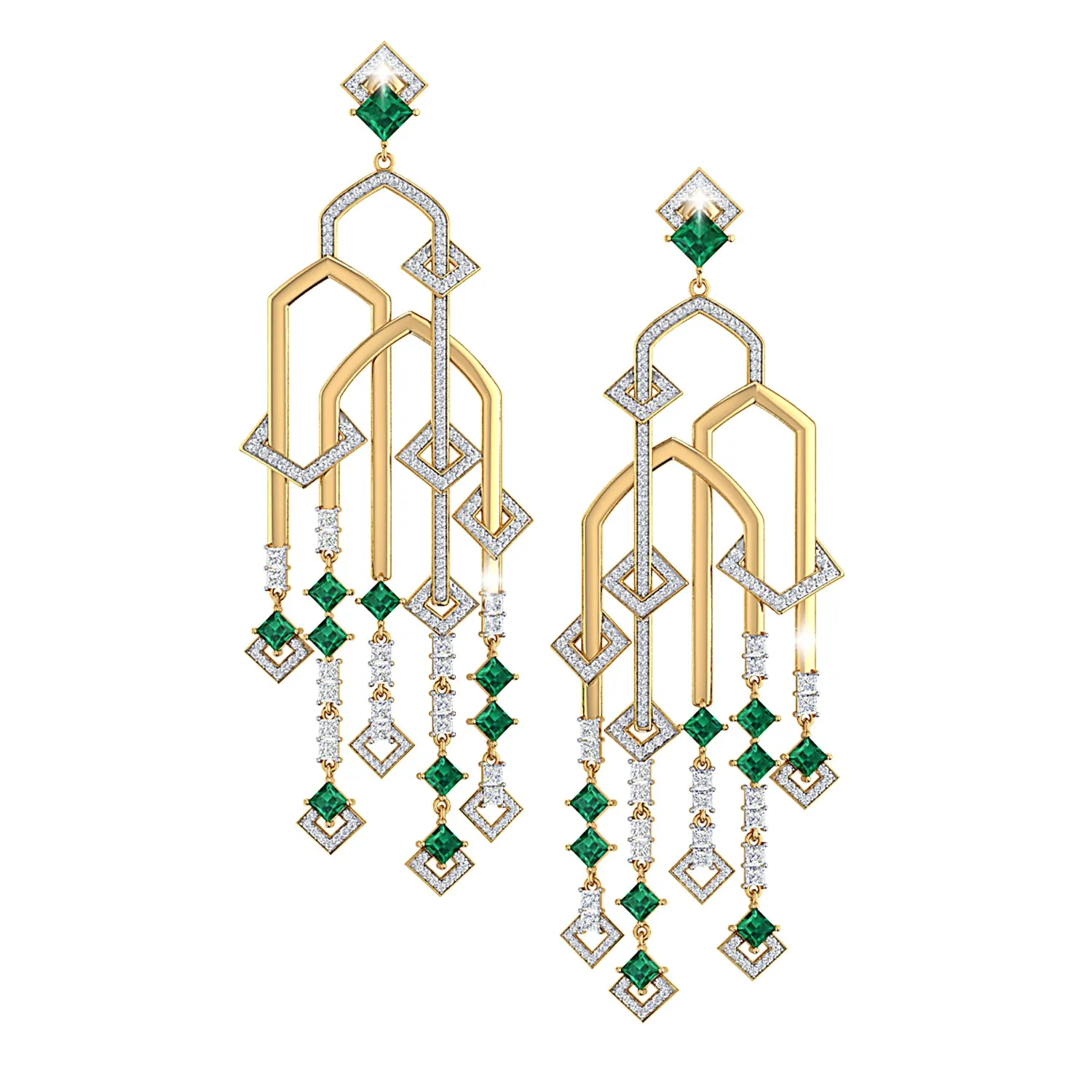 THE ADIGE EMERALD CHANDELIERS