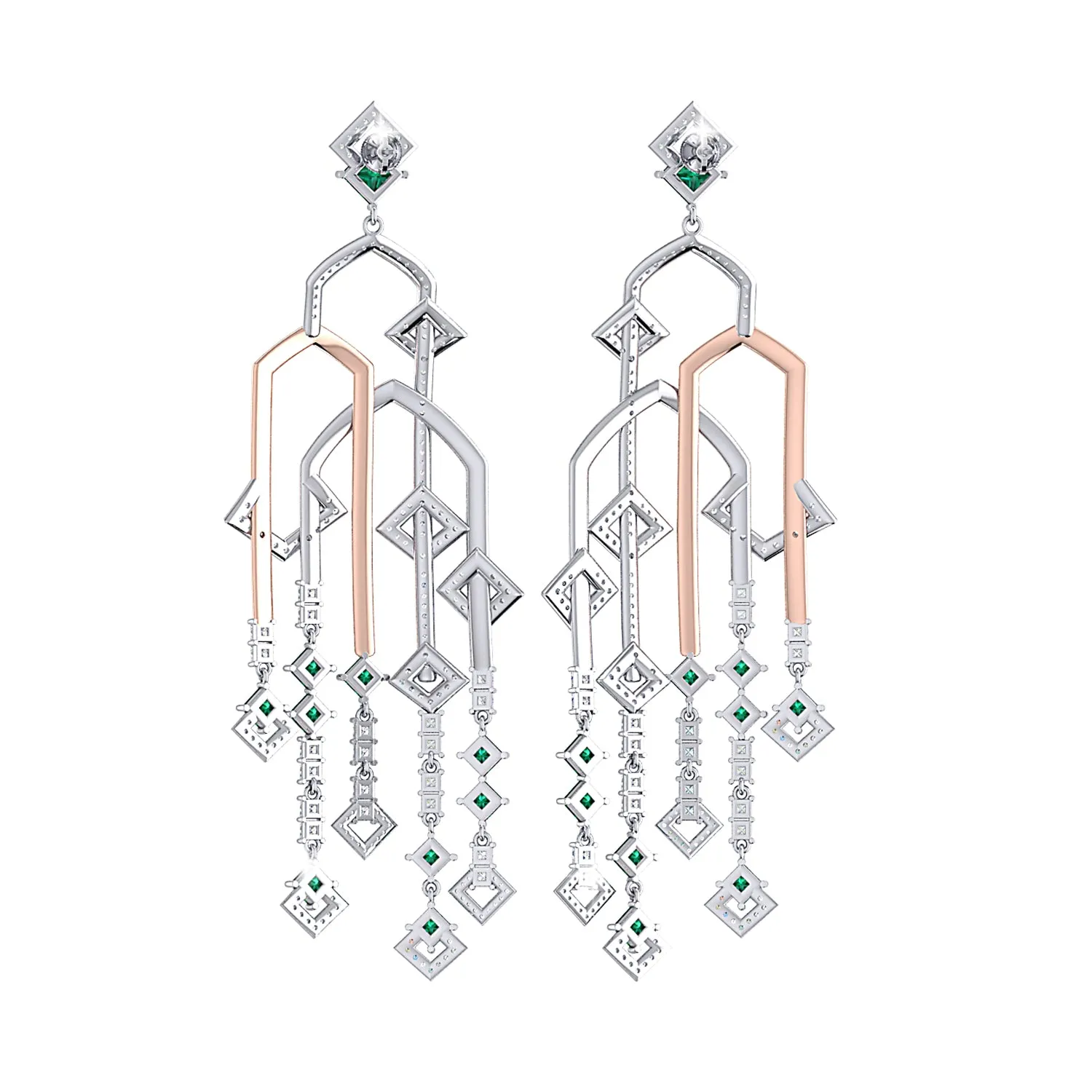 THE ADIGE EMERALD CHANDELIERS