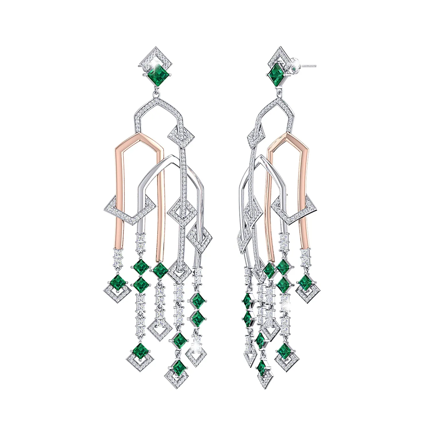 THE ADIGE EMERALD CHANDELIERS