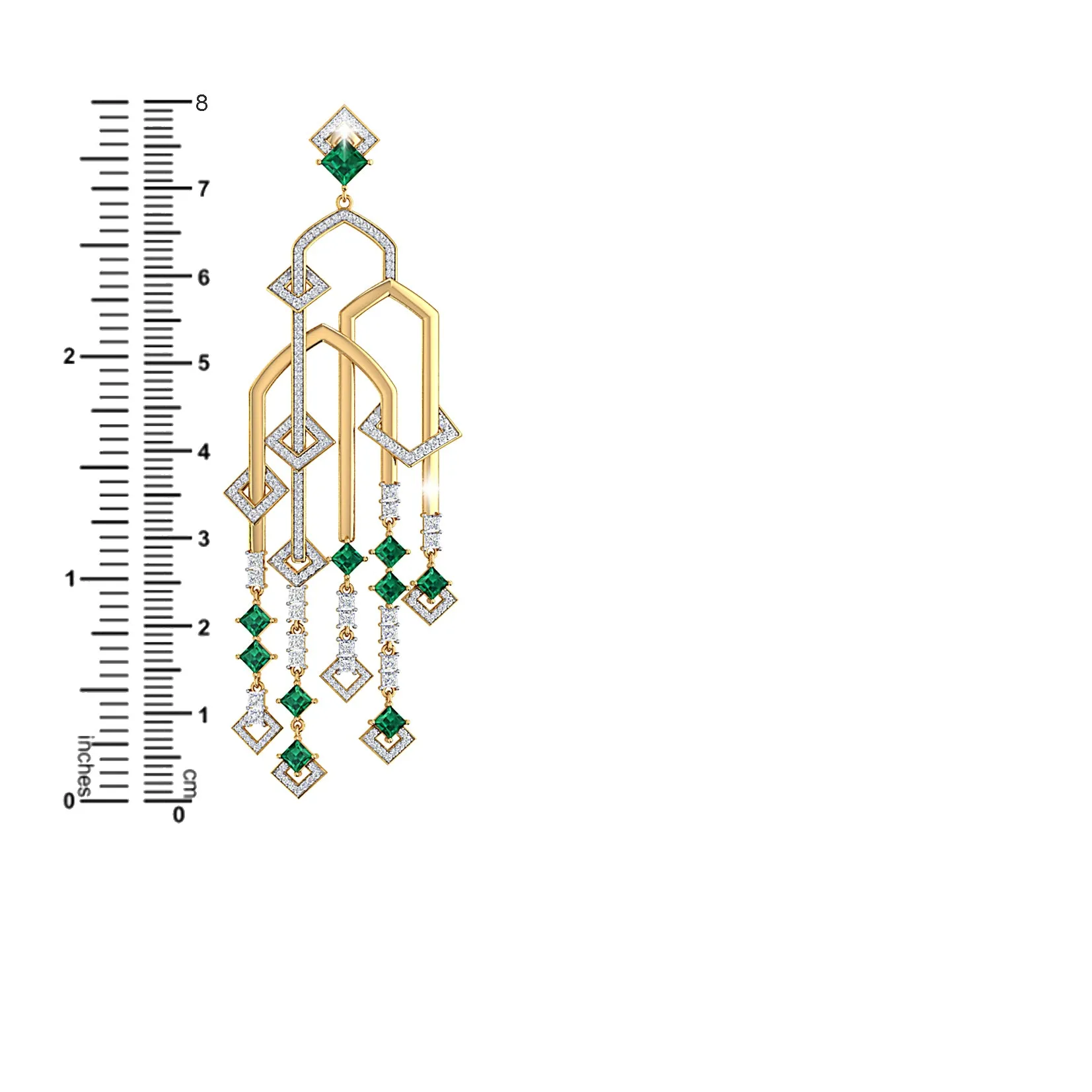 THE ADIGE EMERALD CHANDELIERS
