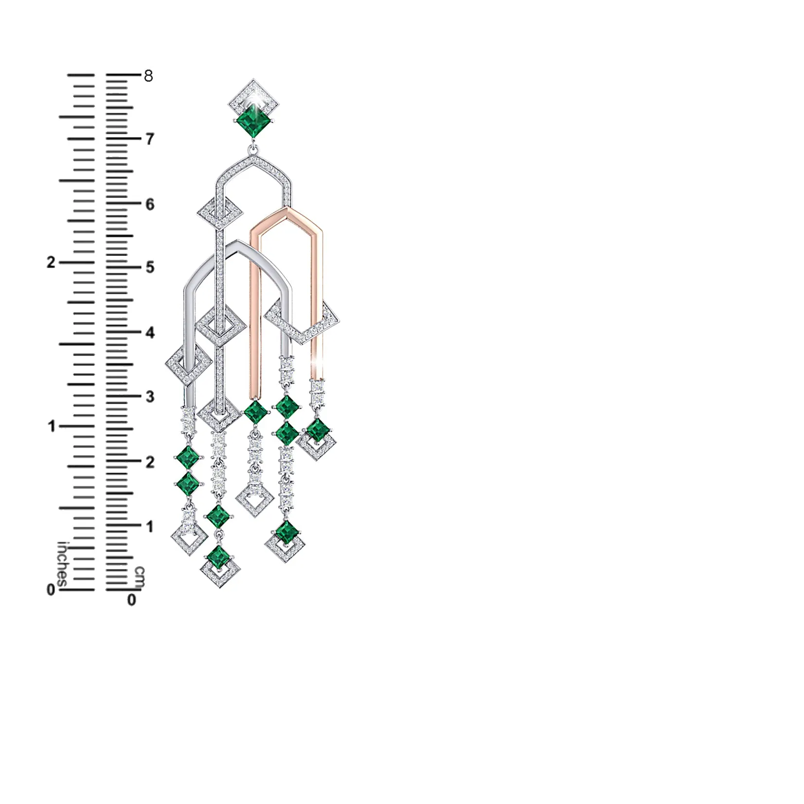 THE ADIGE EMERALD CHANDELIERS