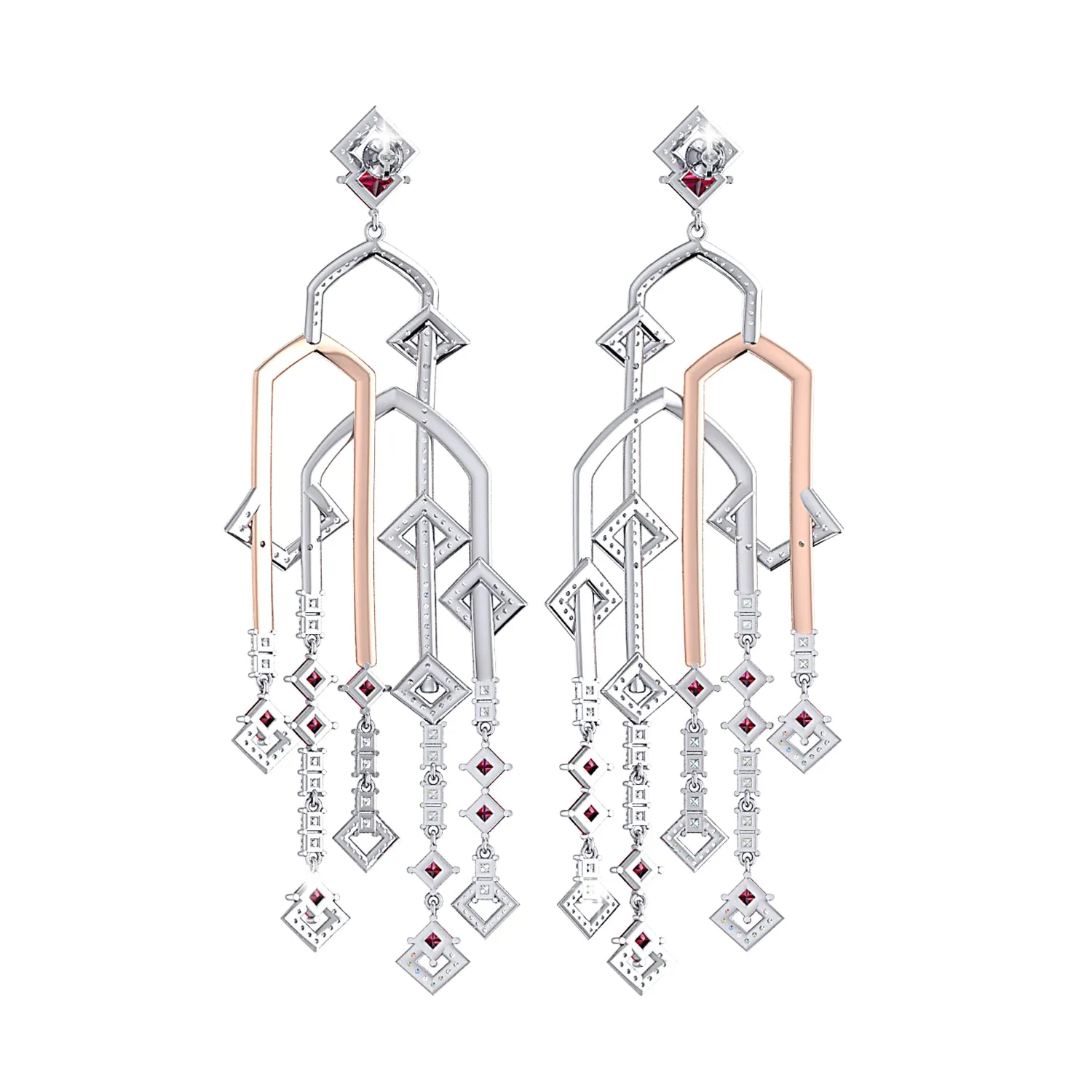 THE ADIGE RUBY CHANDELIERS