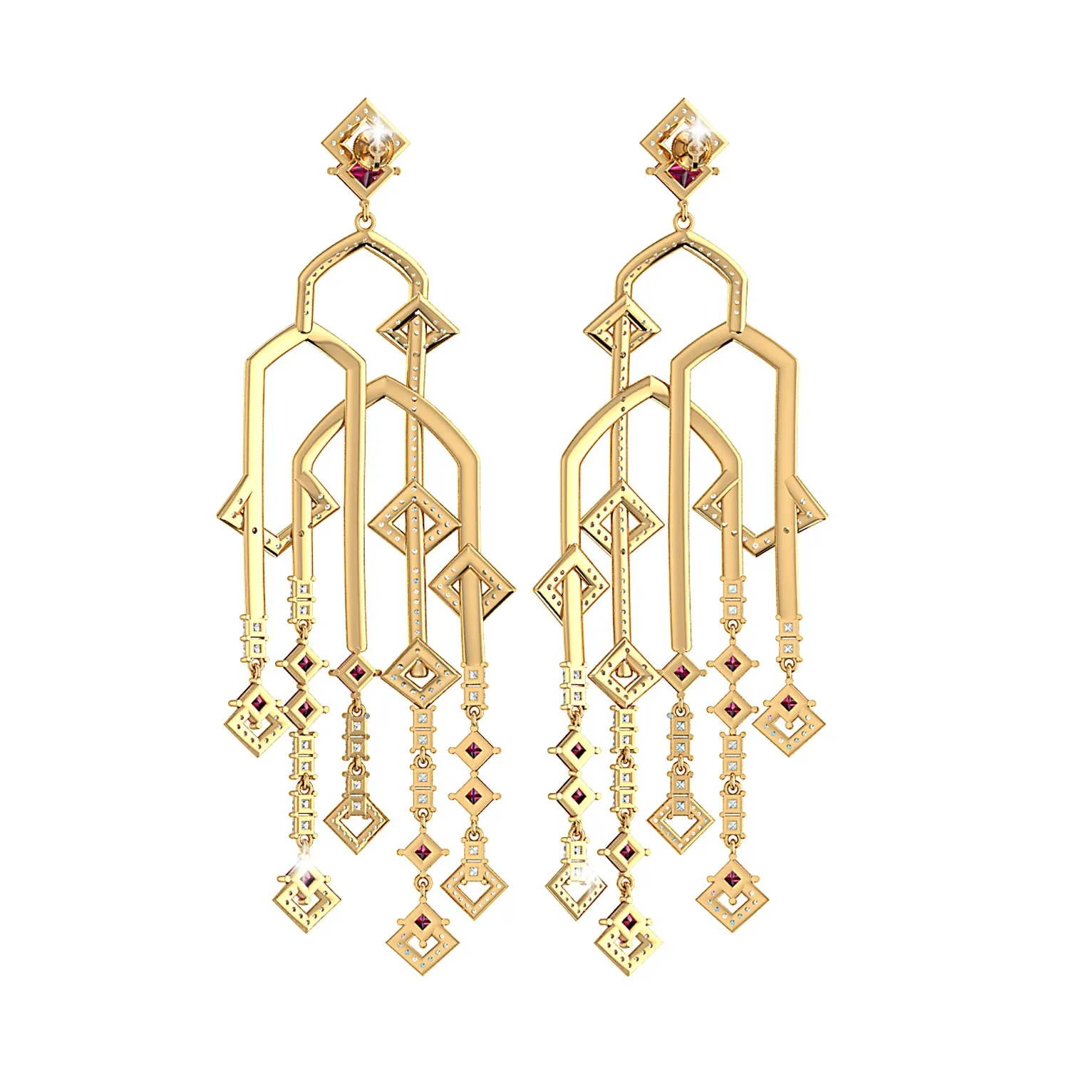 THE ADIGE RUBY CHANDELIERS