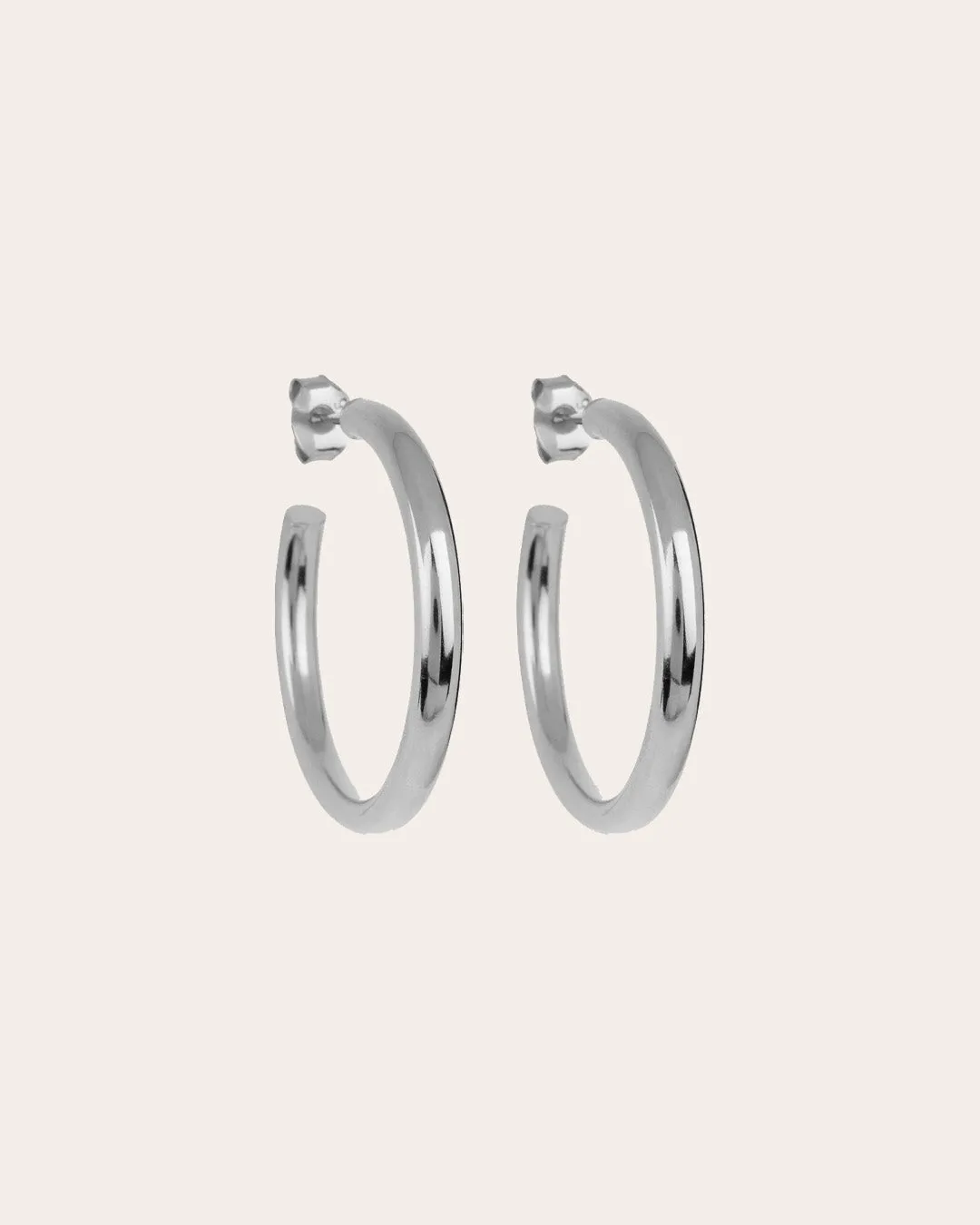 The Go-To hoops M - sterling silver