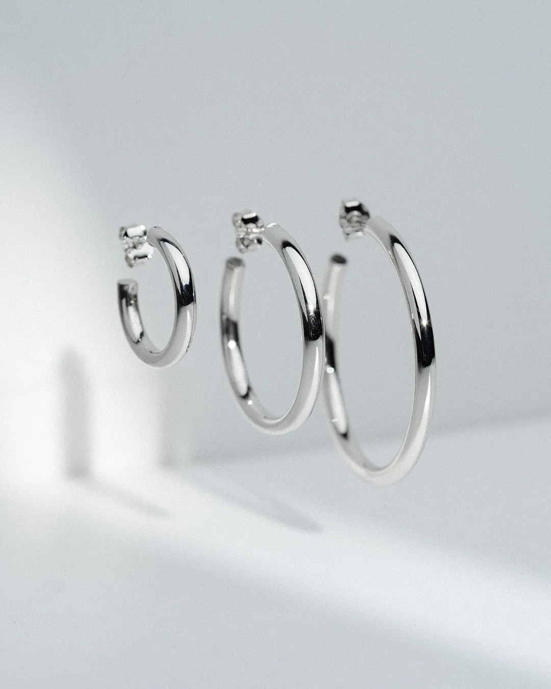 The Go-To hoops M - sterling silver