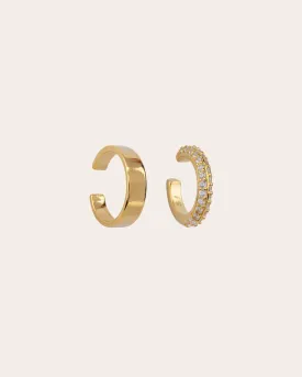 The Go-To Mixed ear cuff set - gold plated