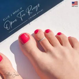 Toe Ring for Women??Adjustable ??Silver, Gold, or Rose Gold ??Simple and Comfortable | Gold Filled, Rose Gold, Sterling Silver (Hammered, Sterling Silver)